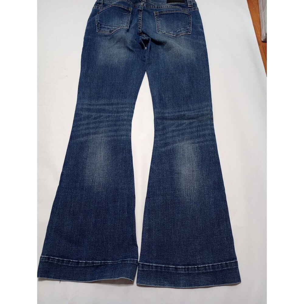 Rock & Roll Cowgirl Jeans Womens 31x34 Trouser Flare Dark Wash - Picture 3 of 16